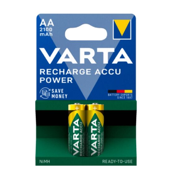 Varta Rechargeable AA Mah2100 Battery (2)