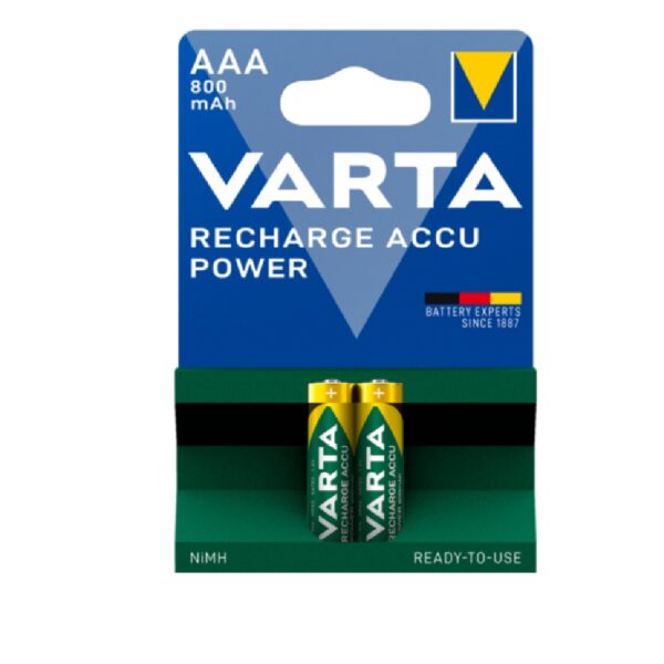 Varta Rechargeable AAA Mah800 Battery (2)