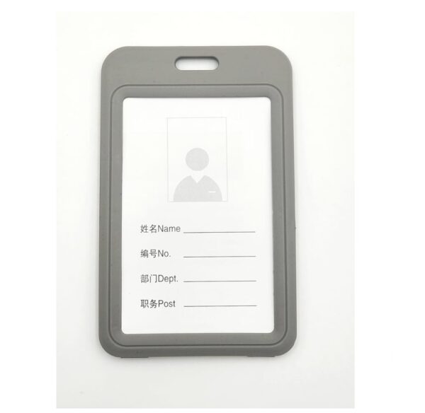 Name Badge Hard Plastic 54X85(10) Grey