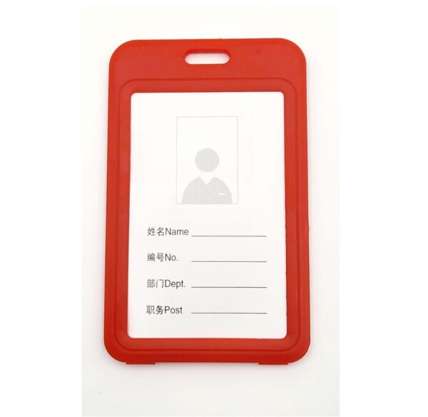 Name Badge Hard Plastic 54X85(10)
  Red 