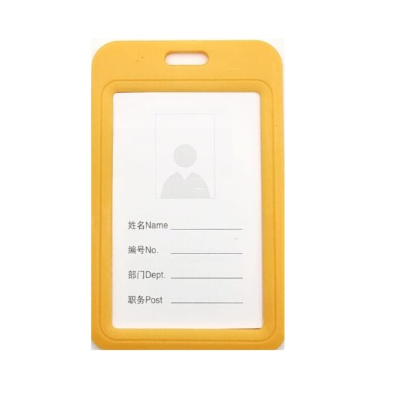 Name Badge Hard Plastic 54X85(10) Orange
