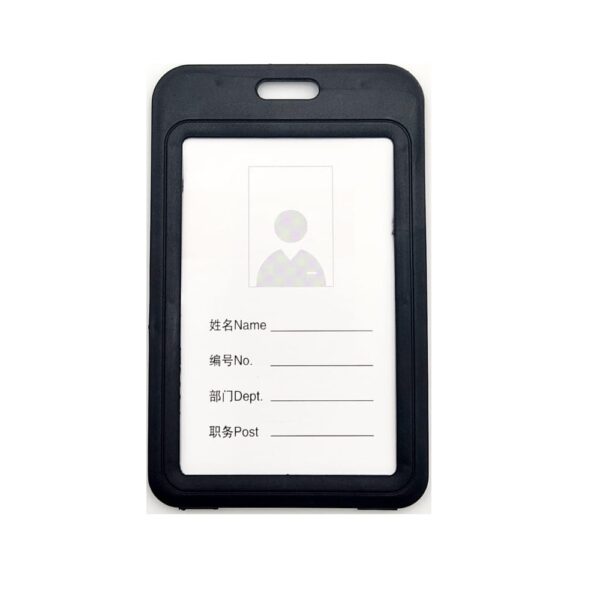 Name Badge Hard Plastic 54X85(10)  Black 