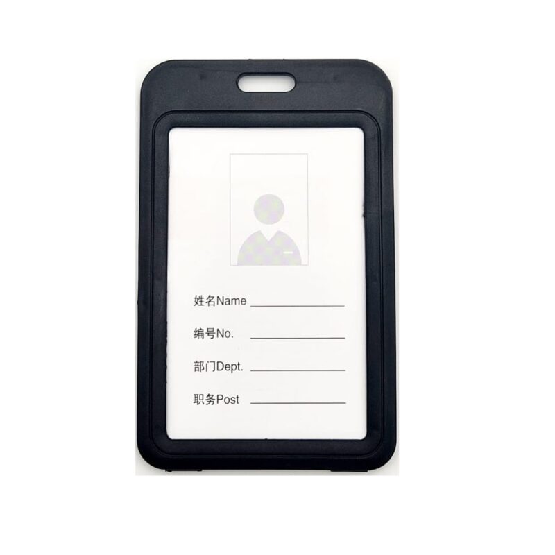 Name Badge Hard Plastic 54X85(10)  Black 