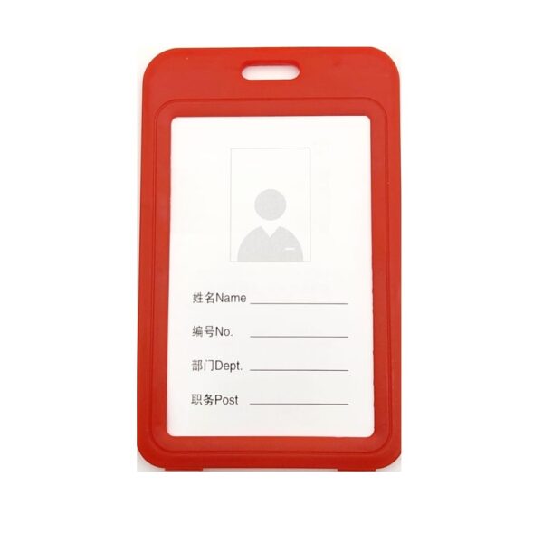 Name Badge Hard Plastic 54X85(10)  Red 
