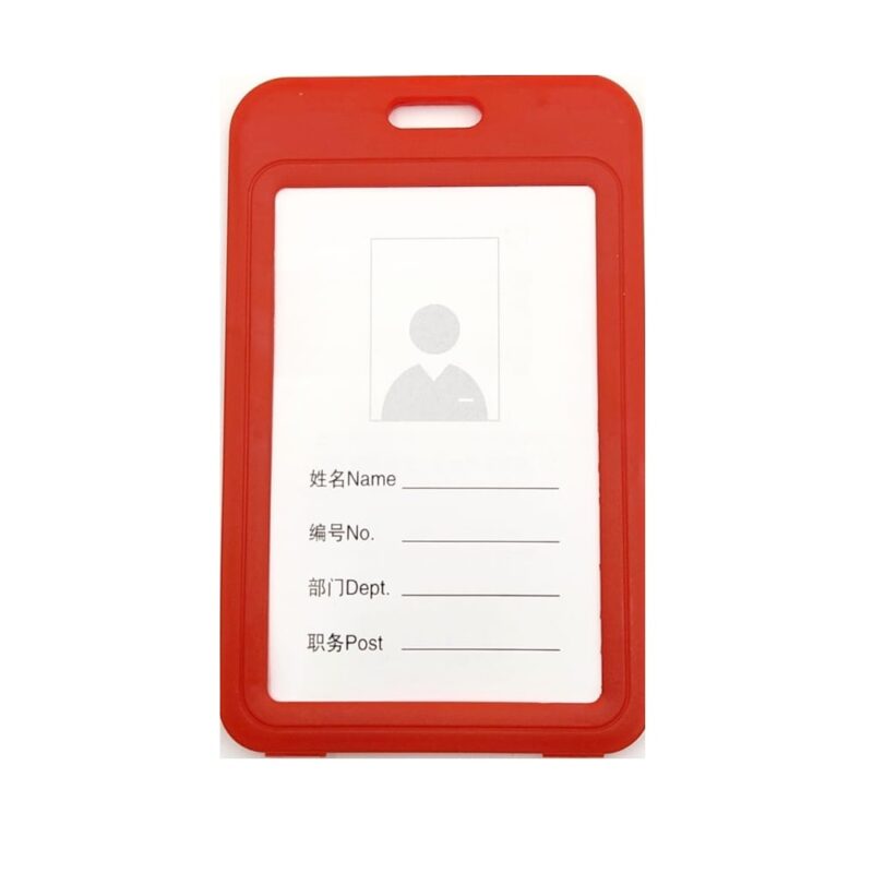Name Badge Hard Plastic 54X85(10)  Red 