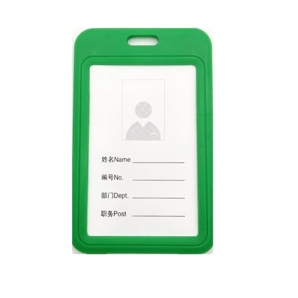 Name Badge Hard Plastic 54X85(10)  Green 