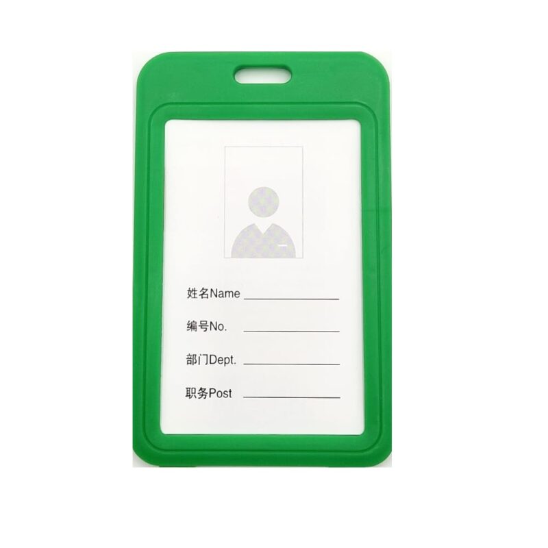 Name Badge Hard Plastic 54X85(10)  Green 