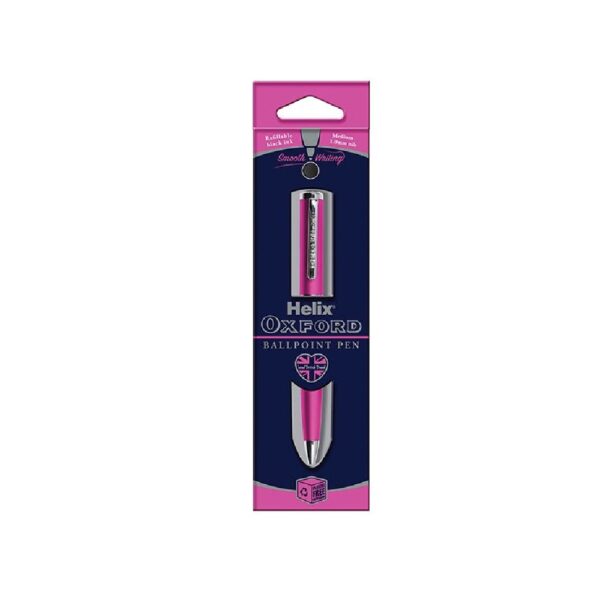 Helix Oxford Ball Pen Pink 209817