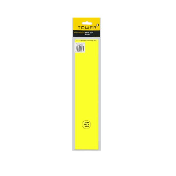 Tower Spine Labels Flu Lime (12S)