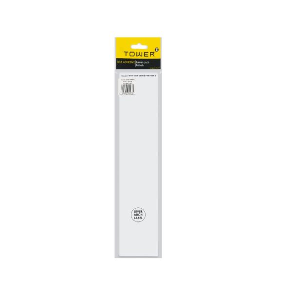 Tower Spine Labels White (100S)