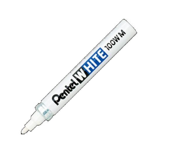 Pentel X100W-M Medium White Marker 3.9mm