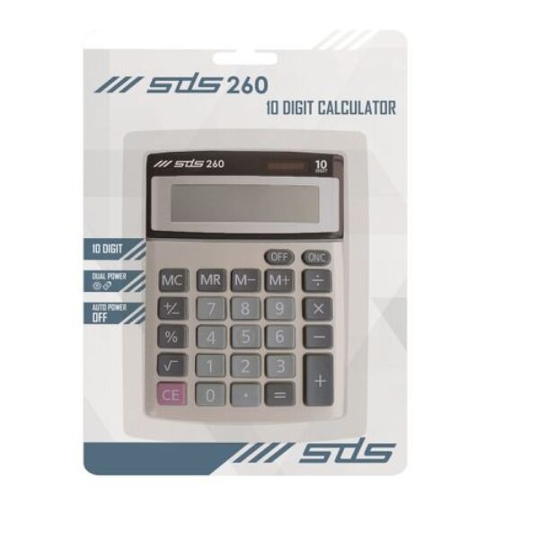 Dual Power Calculator 10 Digit Sds260