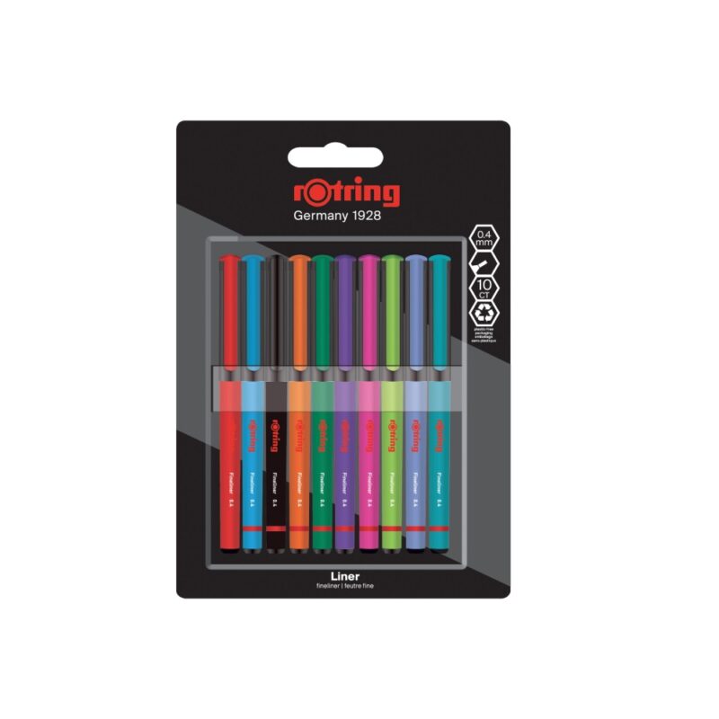 rOtring Fineliners 0.4mm – Pack of 10
