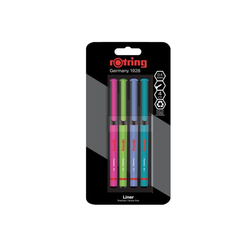 rOtring Fineliners 0.4mm – Pack of 4