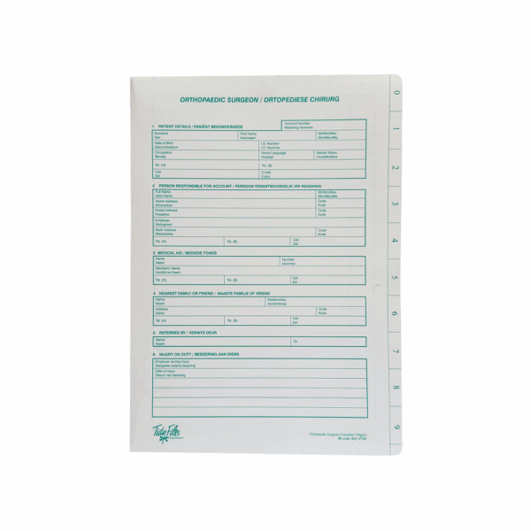 Tidy Files - Orthopeadic File Pack Of
  25