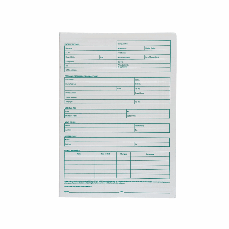 Tidy Files - General Medical File Pack Of 25 - Park Avenue Stationers