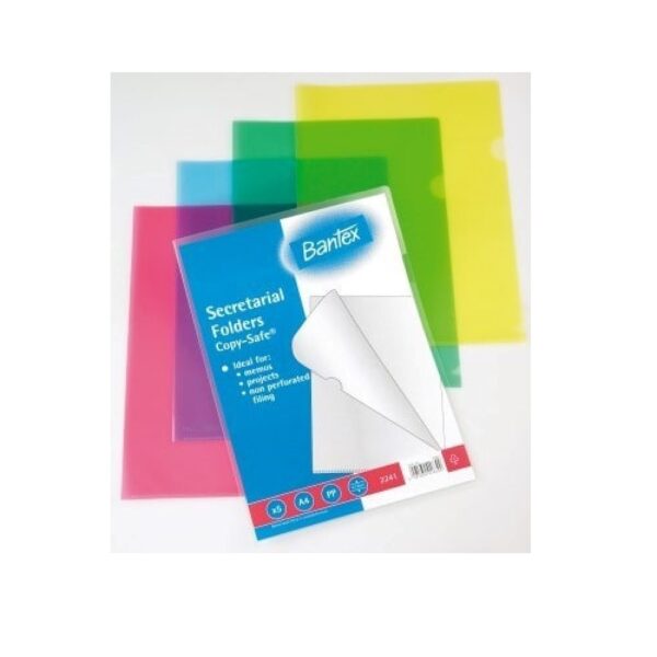 Bantex B2241 Secretarial Folder Clear