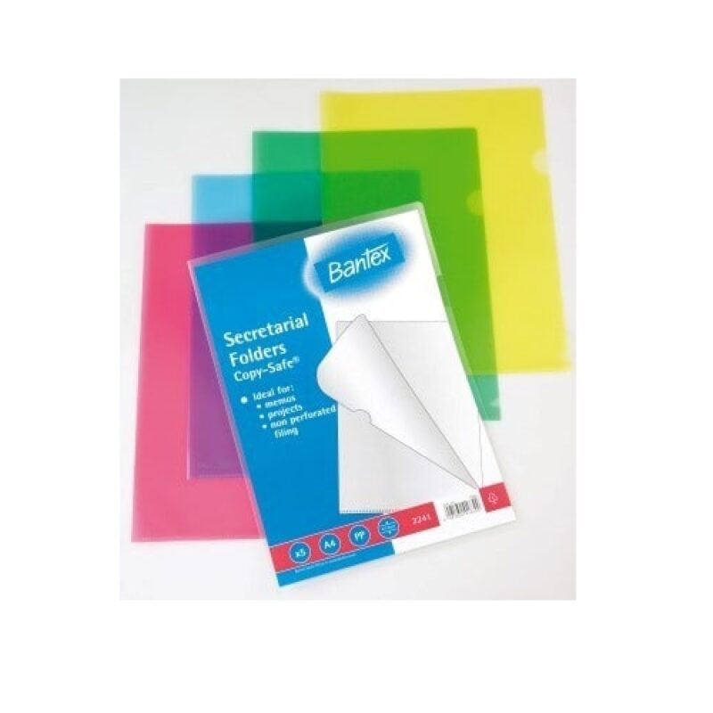 Bantex B2241 Secretarial Folder Yellow