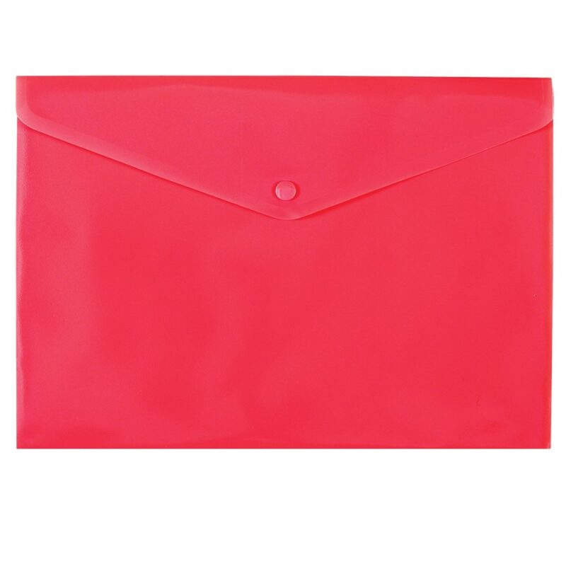 Bantex A4, Business Envelopes - PP Red