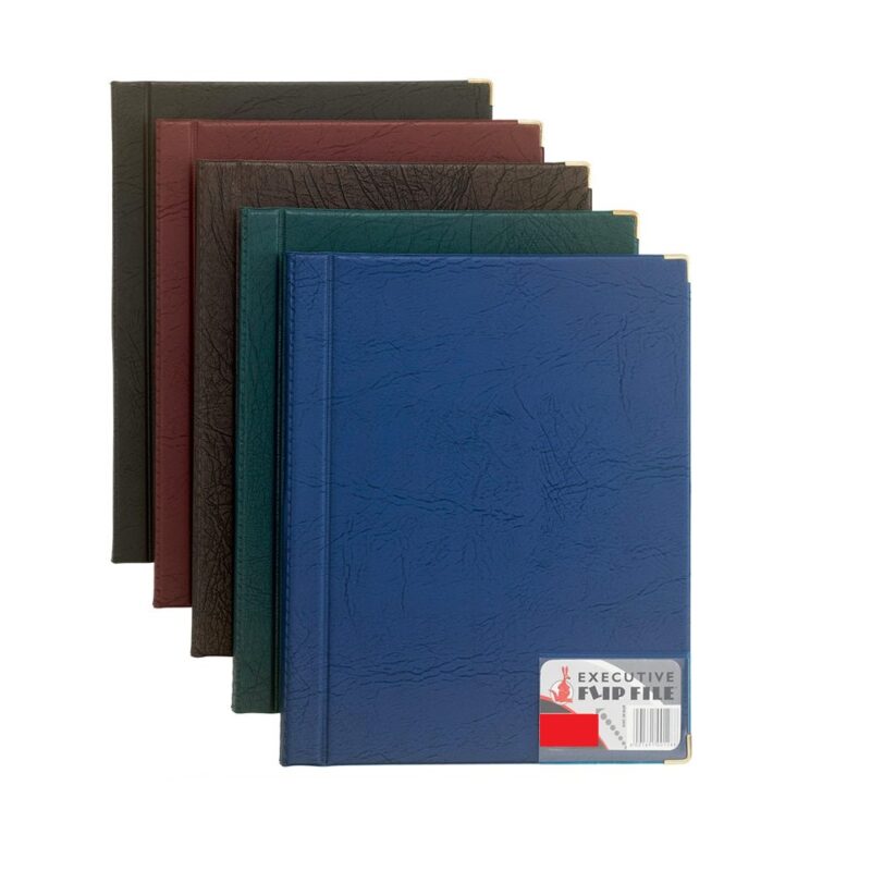 A4 Executive Flip File
  30 Page Navyblue