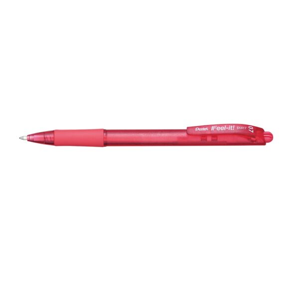 Feel-It Bx417 Ballpen 0.7 Red Retractable  Each