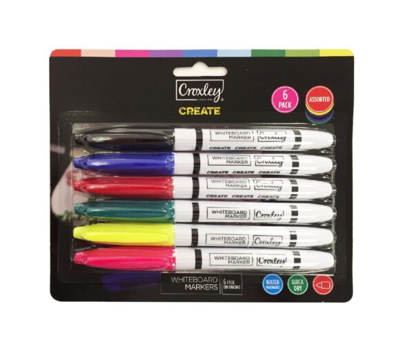 Croxley Create Whiteboard Marker Set(6)