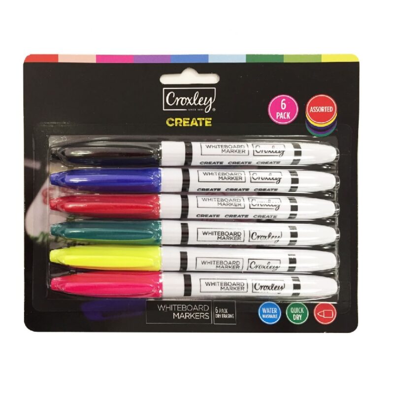 Croxley Create Whiteboard Marker Set(6)