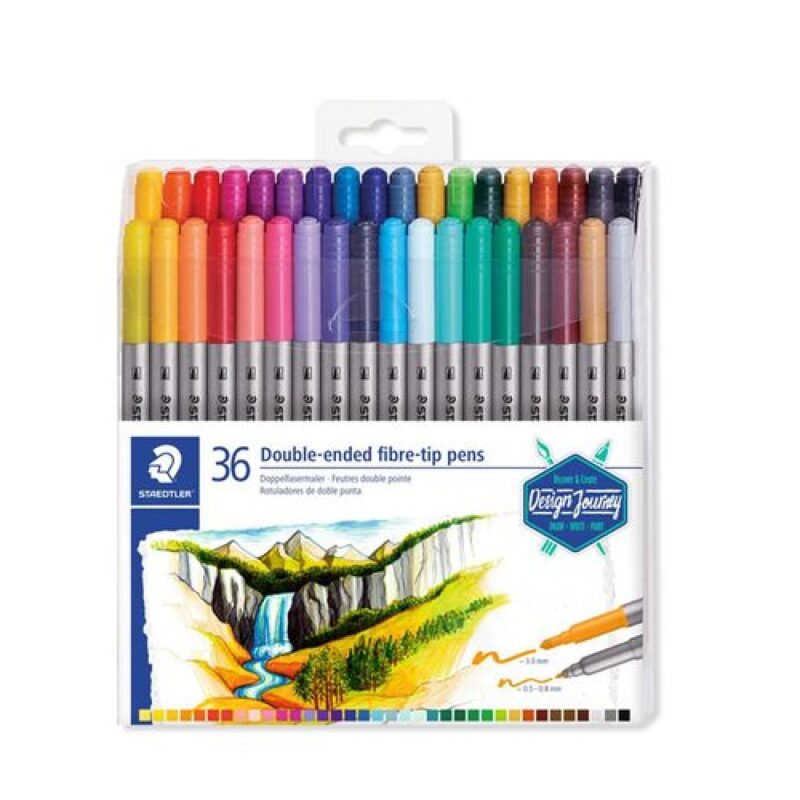 STAEDTLER Double-ended fibre-tip pen( 36)
