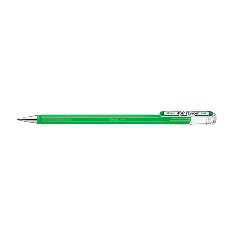 Mattehop Liquid Gel Pen Roller 1mm Green  *Pentel*