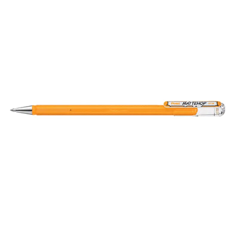 Mattehop Liquid Gel Pen Roller 1mm Orange  *Pentel*