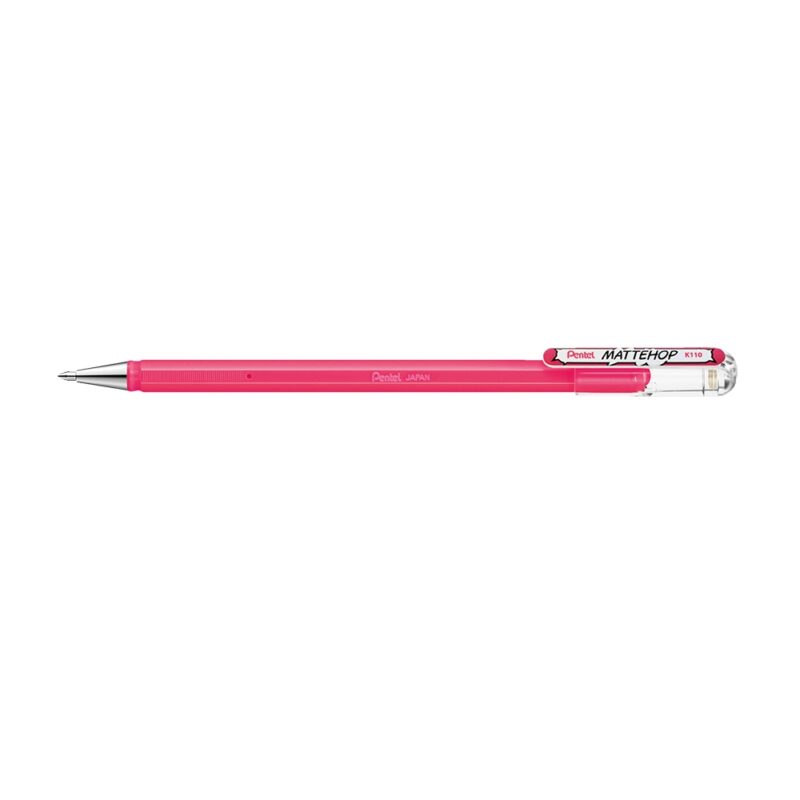 Mattehop Liquid Gel Pen Roller 1mm Pink  *Pentel*