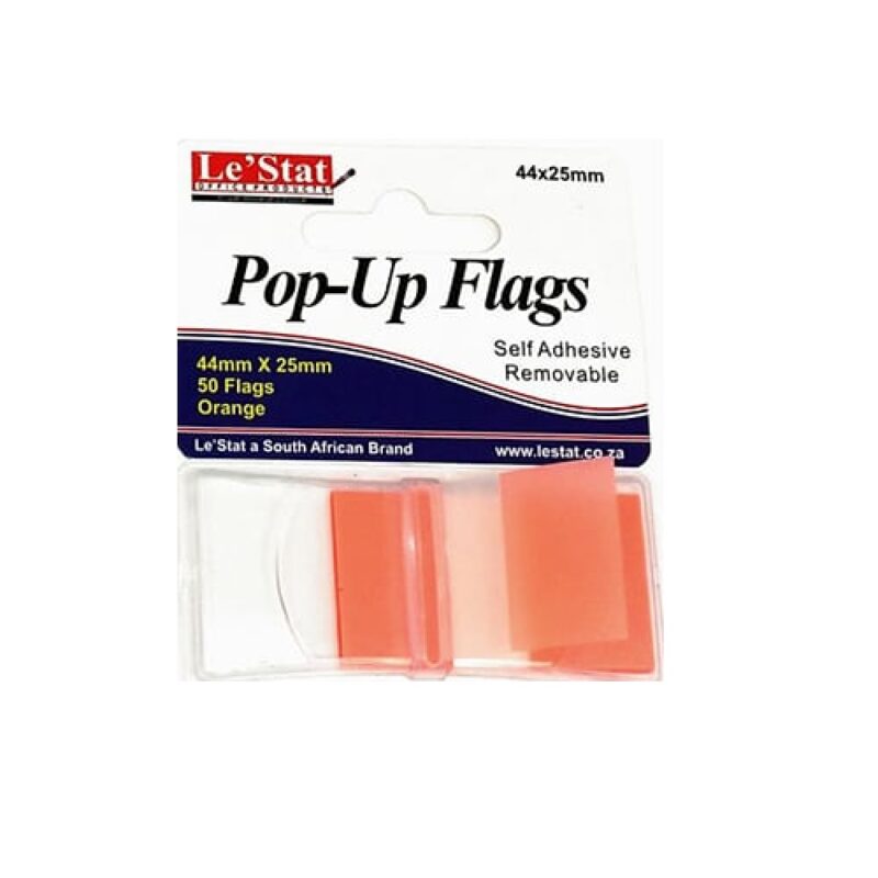 POP UP FLAG 44X25 (50) ORANGE *LE'STAT *