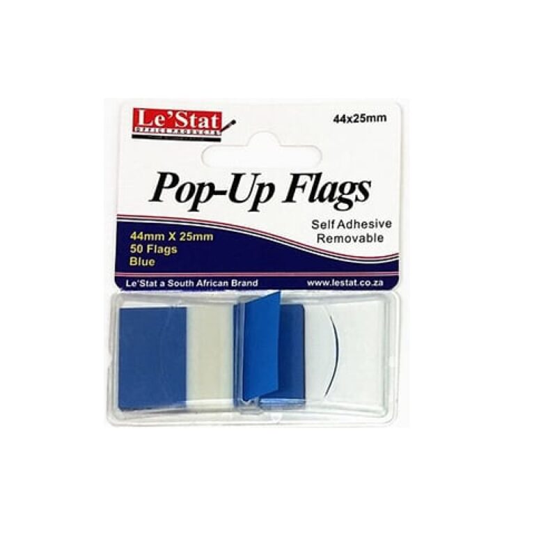 POP UP FLAG 44X25 (50) BLUE *LE'STAT *