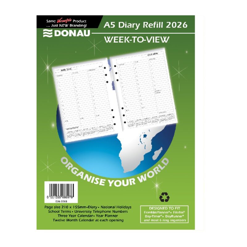 A5 WEEK-TO-VIEW Refill 2026