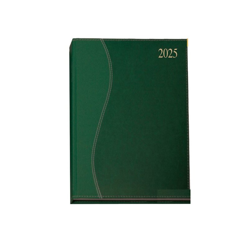 A5 Diary Page A Day Executive SS 2026 GREEN