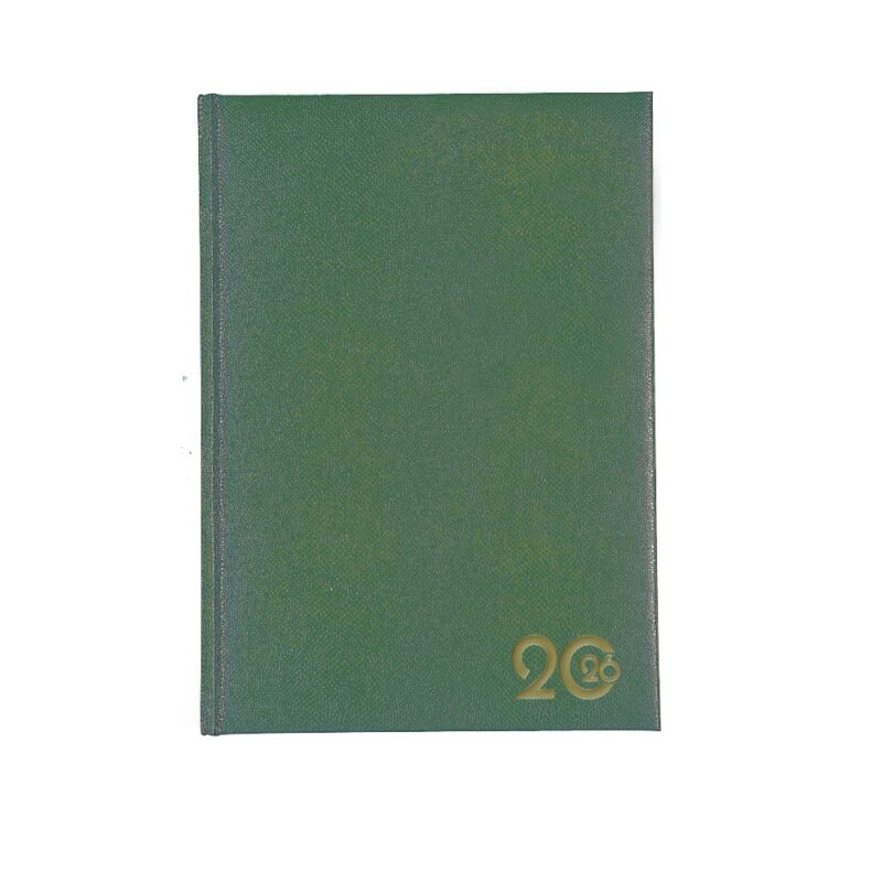 A5 Diary Page A Day Lizzard 2026 Olive