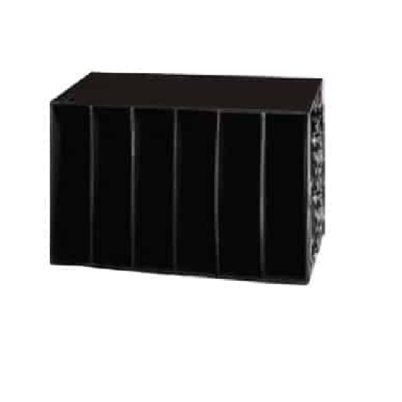 STOW-A-WAY 6 COMPARTMENT BLACK