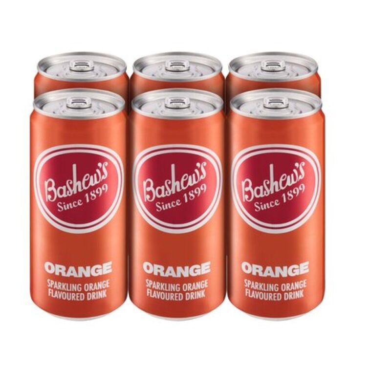 Bashews Can (6 X 300Ml) Orange