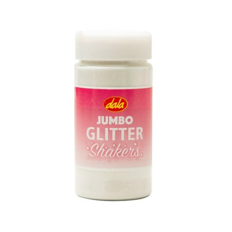 Dala Jumbo Glitter Shakers 260g White