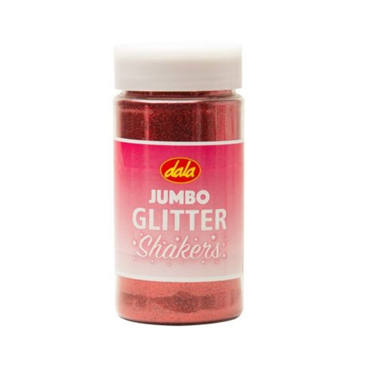 Dala Jumbo Glitter Shakers 260g Red
