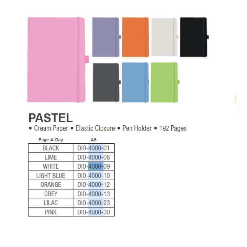 A5 JOURNAL GREY + ELASTIC 4000