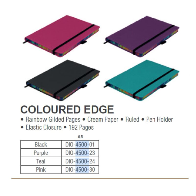 A5 JOURNAL BLACK + ELASTIC 4500