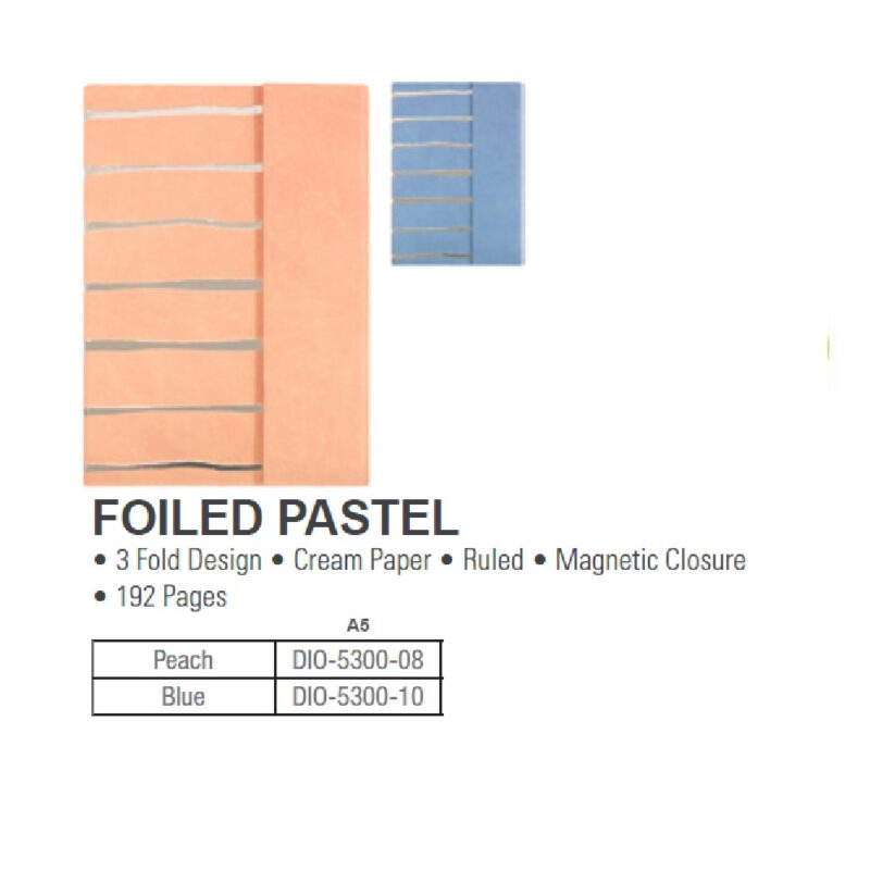 A5 Journal 3/flp Foild Peach 5300