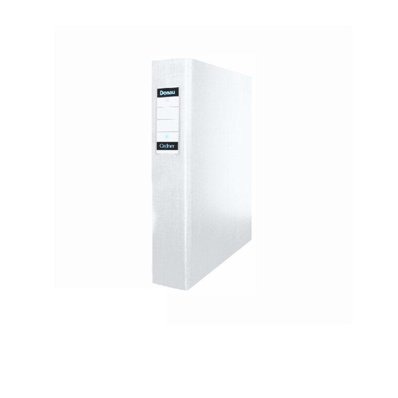 Donau A4 4-Ring Binder 50mm Polyprop White