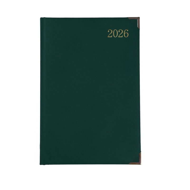 A4 Diary Page A Day Executive 2026 Green