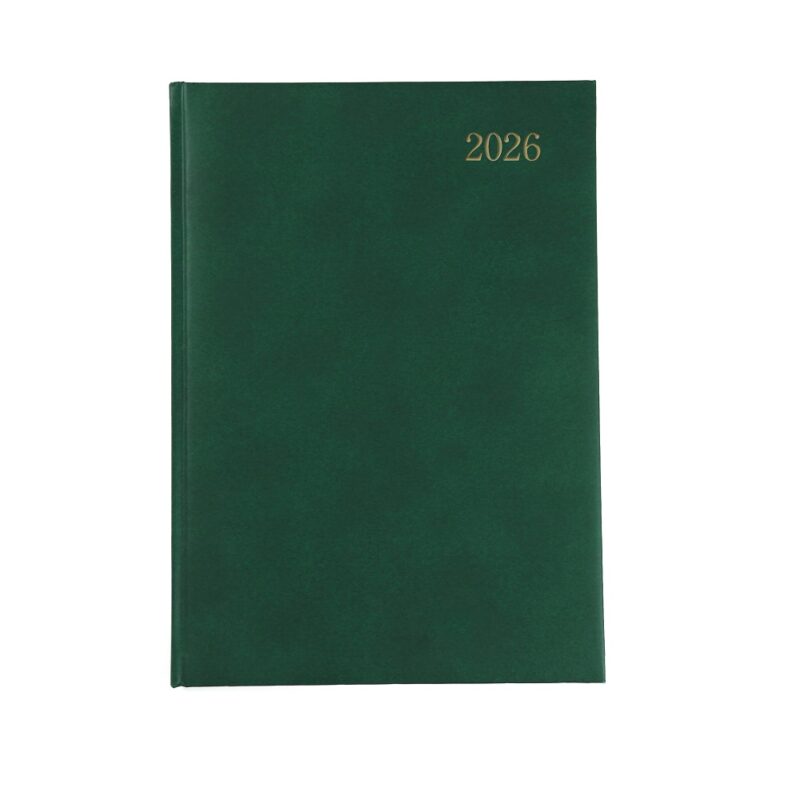 A5 Diary Page A Day NS 2026 Green