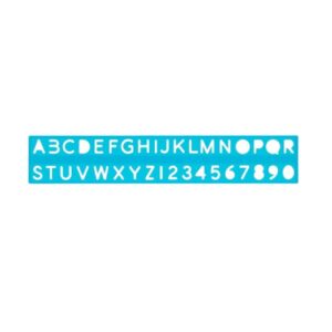 Penflex 10Mm Stencil Ruler Alpha - Park Avenue Stationers