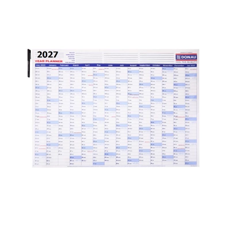 Year Planner + Pen Donau 2027