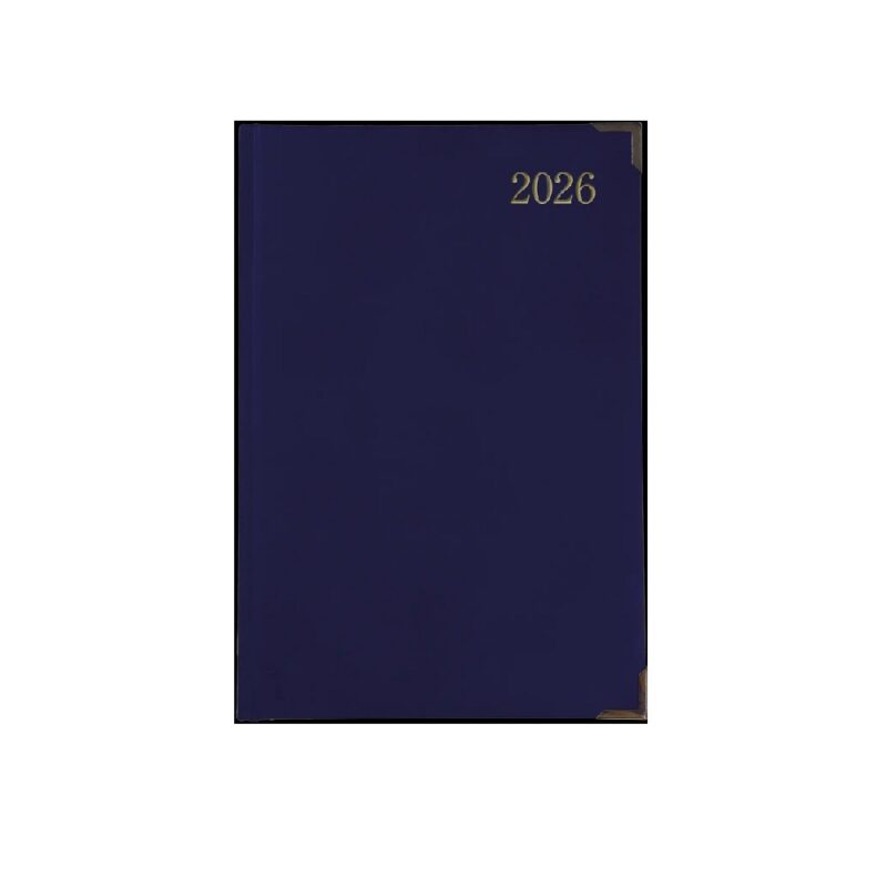 A5 Diary Page A Day Executive 2026 Navy