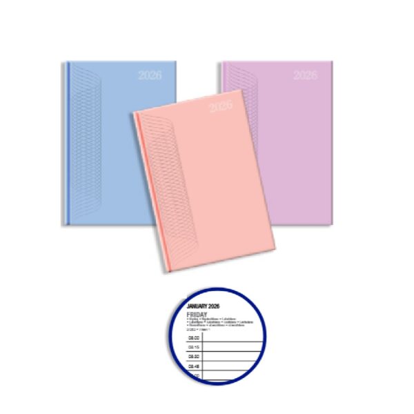 A5 Page a Day Diary Matt Lam 2026 Blue